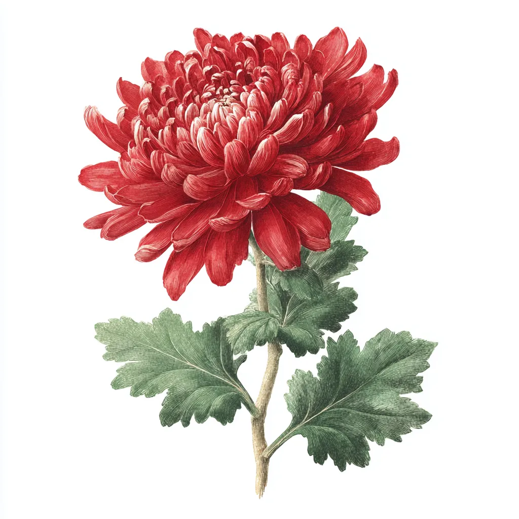 赤の菊