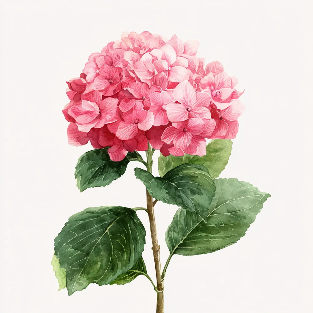 ピンクの紫陽花